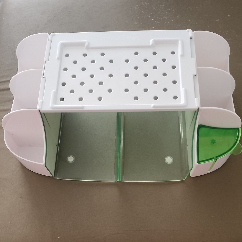 White and Green Storage Organizer